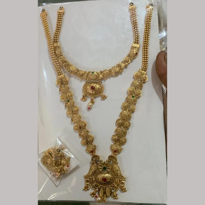 Your Dream Jewelry At Dream Prices – Shop Now Anjali Jewellery Gold Plated Kundan Stone Double Necklace Set Your Dream Jewelry At Dream Prices – Shop Now Anjali Jewellery Gold Plated Kundan Stone Double Necklace Set