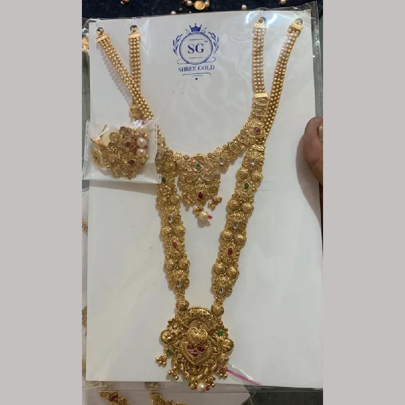 Don't Miss Out On Bestselling Jewelry At Special Prices Anjali Jewellery Gold Plated Kundan Stone Double Necklace Set Don't Miss Out On Bestselling Jewelry At Special Prices Anjali Jewellery Gold Plated Kundan Stone Double Necklace Set