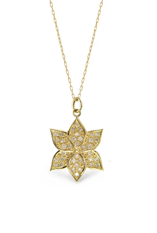 Elegant Jewelry, Exclusive Prices – Shop Now Petal Totem Water Lily 14K Gold Necklace w. Diamonds Elegant Jewelry, Exclusive Prices – Shop Now Petal Totem Water Lily 14K Gold Necklace w. Diamonds