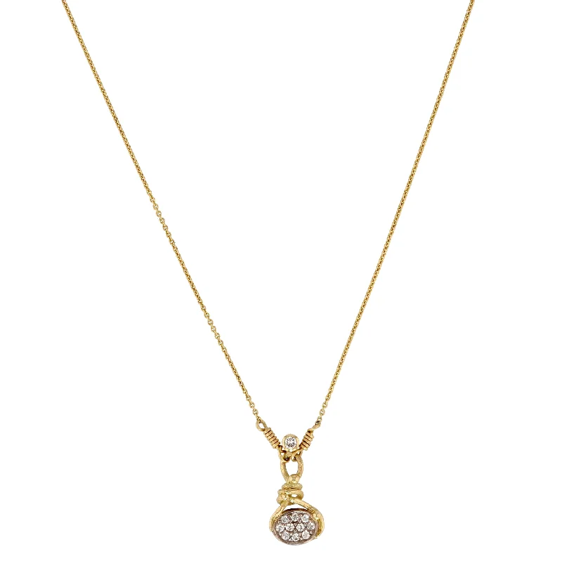 Premium Jewelry At Special Low Prices For A Limited Time Pavé 18K & 22K Gold & Whitegold Necklace w. 11 Diamonds Premium Jewelry At Special Low Prices For A Limited Time Pavé 18K & 22K Gold & Whitegold Necklace w. 11 Diamonds