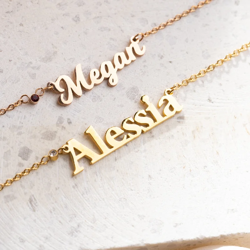 Stunning Statement Jewelry, Unbeatable Discounts Birthstone Name Necklace