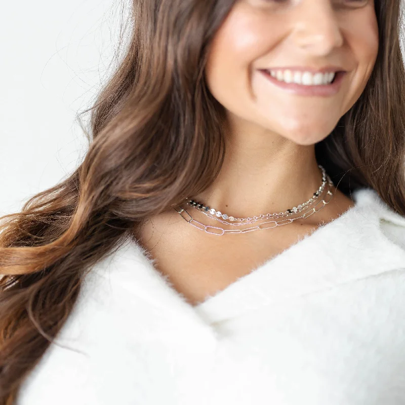 Flash Sale On Exquisite Jewelry – Don't Miss Out Classic Silver Necklace Stack