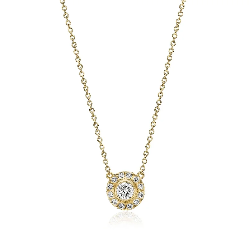 Limited-Stock Jewelry Sale – Once It's Gone, It's Gone Harmony Medium 18K Gold Necklace w. Diamonds Limited-Stock Jewelry Sale – Once It's Gone, It's Gone Harmony Medium 18K Gold Necklace w. Diamonds