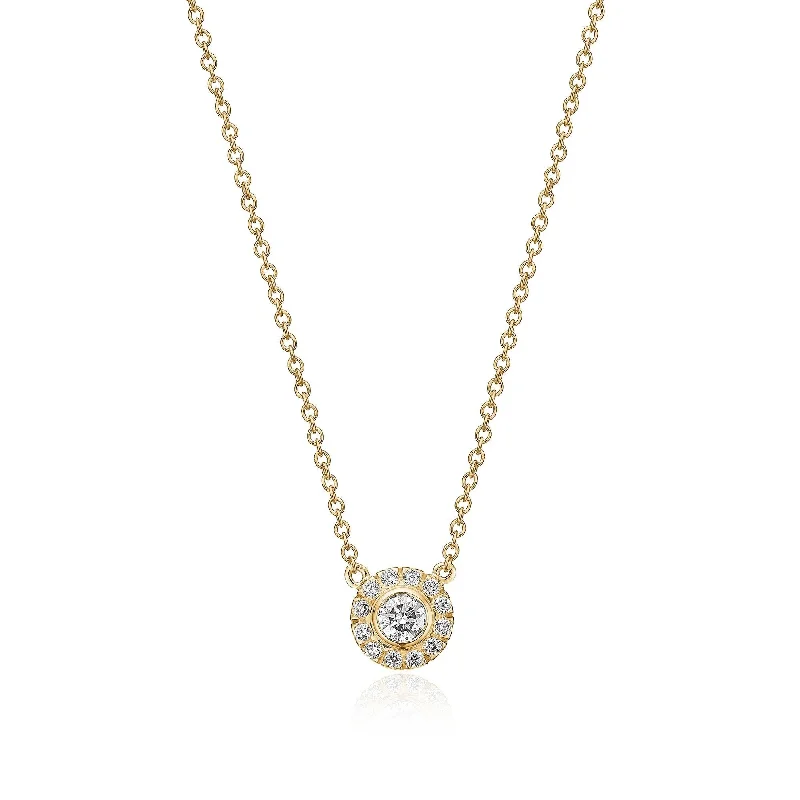 Don't Miss Our Biggest Jewelry Sale Of The Season Harmony Small 18K Gold Necklace w. Diamonds Don't Miss Our Biggest Jewelry Sale Of The Season Harmony Small 18K Gold Necklace w. Diamonds