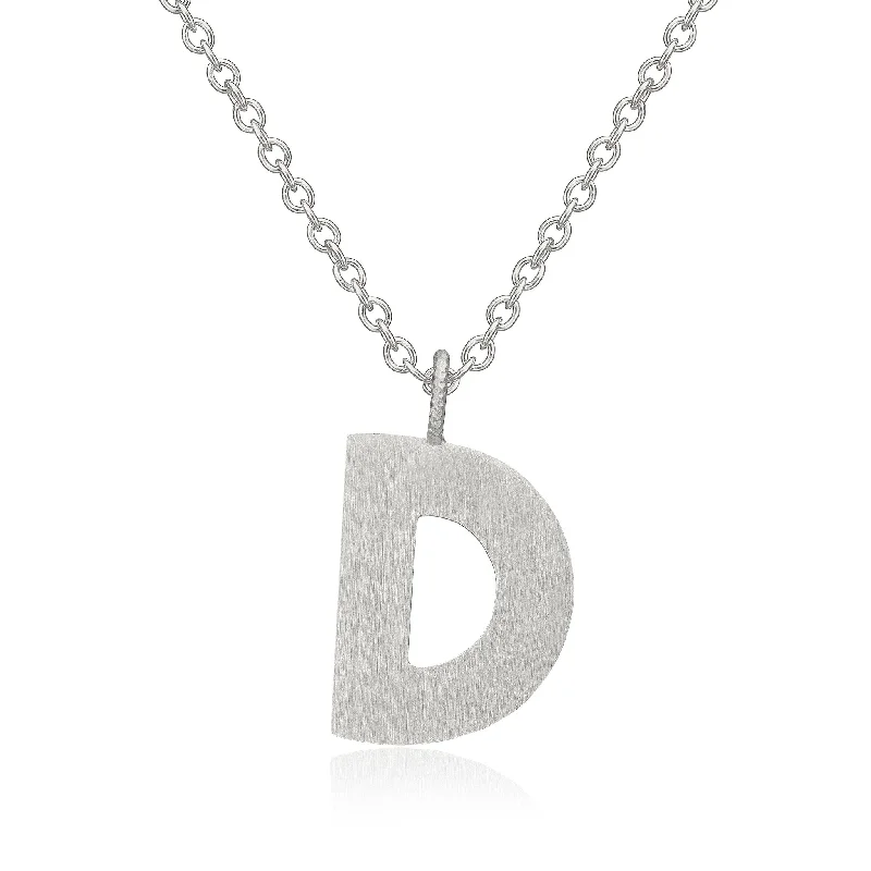 Limited-Time Offer On Elegant Jewelry Pieces Letter D Silver Necklace