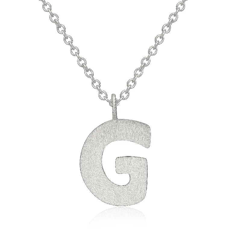 Elegant Jewelry At Unbeatable Offers – Shop Before It's Gone Letter G Silver Necklace Elegant Jewelry At Unbeatable Offers – Shop Before It's Gone Letter G Silver Necklace