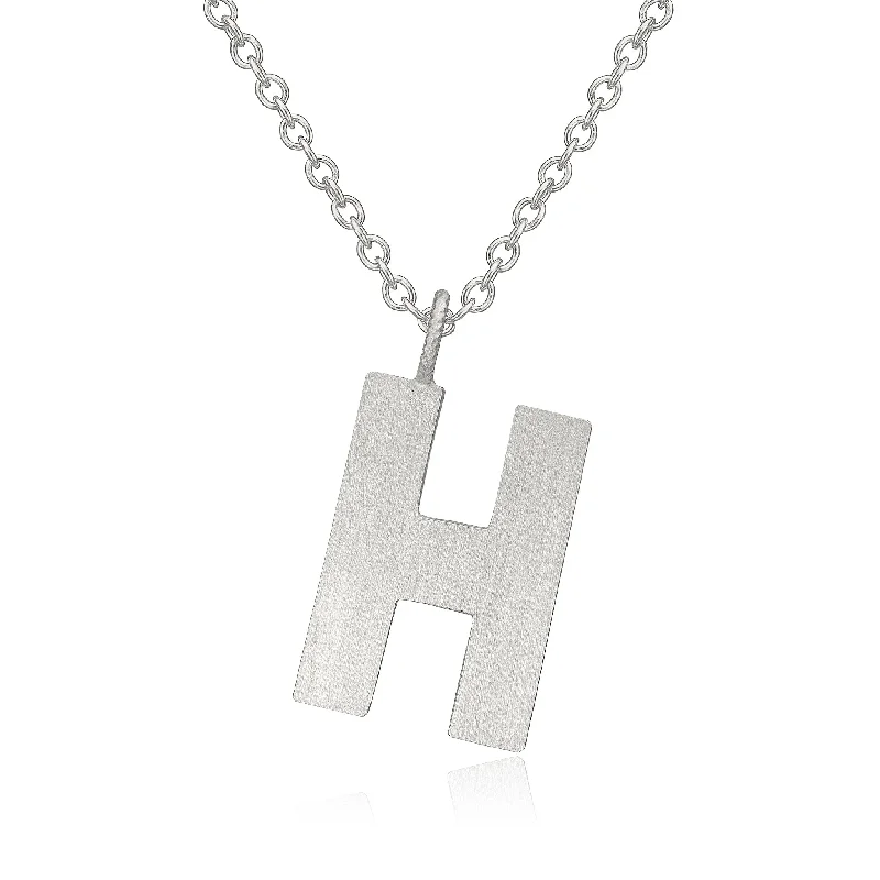 Shop Stylish Jewelry Now And Save Big Letter H Silver Necklace