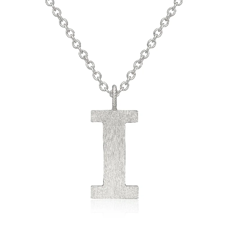 Exclusive Jewelry Bundles At Discounted Rates Letter I Silver Necklace