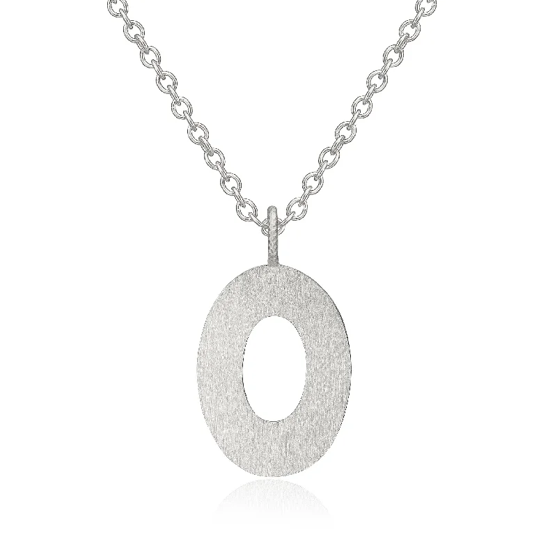 Flash Sale On Exquisite Jewelry – Don't Miss Out Letter O Silver Necklace
