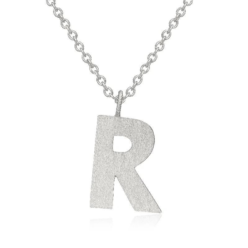 Limited-Time Offer On Premium Jewelry Collections Letter R Silver Necklace
