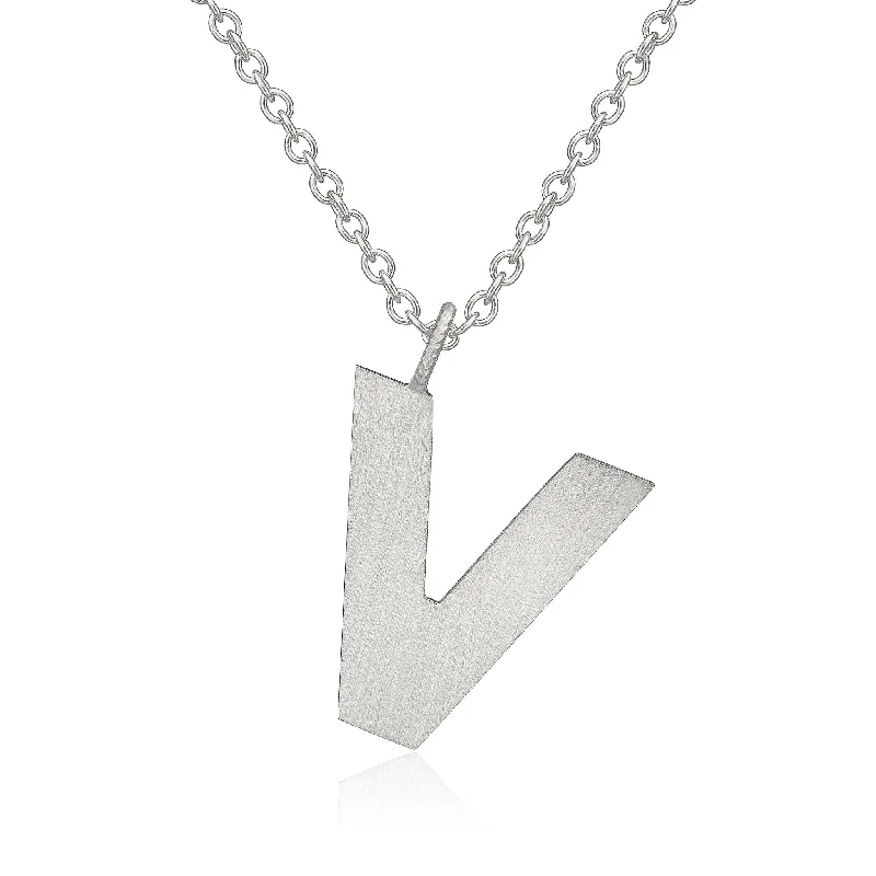 Seasonal Jewelry Deals – Elevate Your Style Letter V Silver Necklace