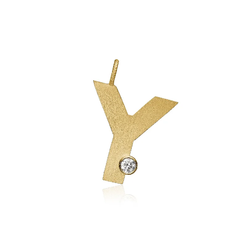 Handcrafted Jewelry Sale – Unique Designs At Low Prices Letter Y 18K Gold Pendant w. Diamond Handcrafted Jewelry Sale – Unique Designs At Low Prices Letter Y 18K Gold Pendant w. Diamond