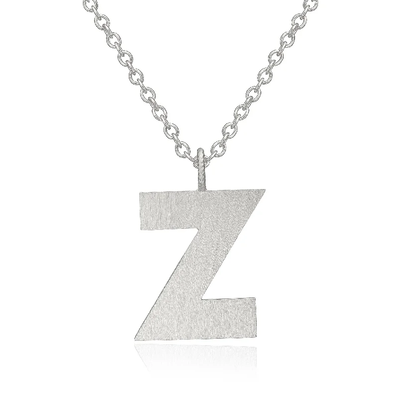 Limited-Stock Jewelry Clearance – Grab Your Favorites Now Letter Z Silver Necklace
