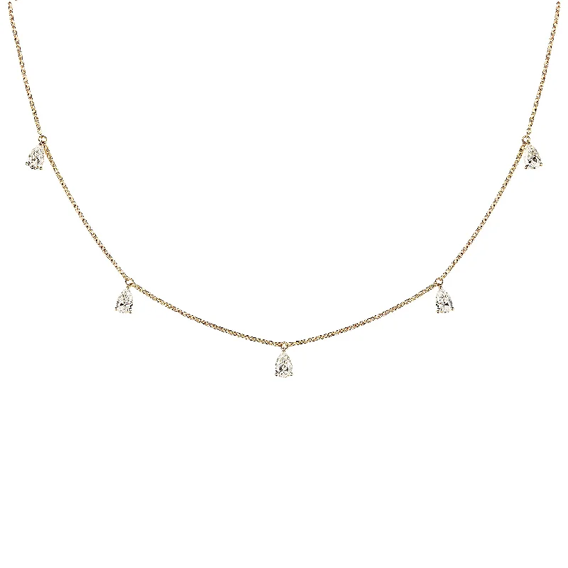 Jewelry Sale Alert – Shop Timeless Elegance Today Mini Choker small Drops 18K Gold Necklace w. Diamonds Jewelry Sale Alert – Shop Timeless Elegance Today Mini Choker small Drops 18K Gold Necklace w. Diamonds