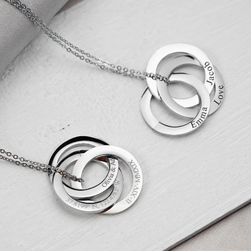 Stunning Jewelry At A Fraction Of The Price Eternity Circle Name Necklace