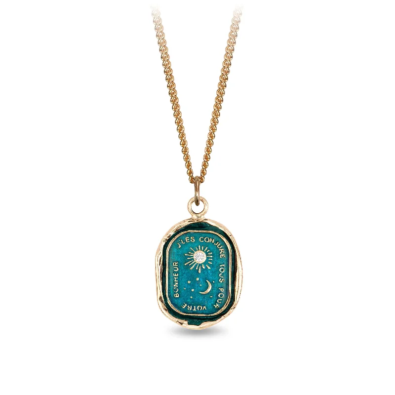 Fashion-Forward Jewelry At Incredible Prices Everything For You 14K Gold Diamond Set Signature Talisman - True Colors Fashion-Forward Jewelry At Incredible Prices Everything For You 14K Gold Diamond Set Signature Talisman - True Colors