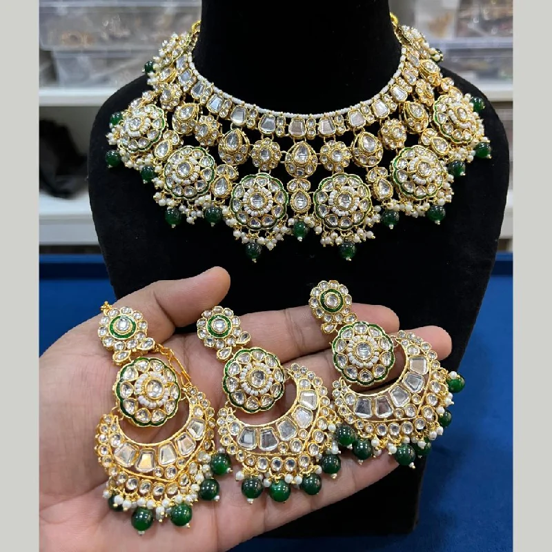Shop High-Quality Jewelry At Jaw-Dropping Discounts Hira Collections Gold Plated Kundan Stone And Pearls Choker Necklace Set Shop High-Quality Jewelry At Jaw-Dropping Discounts Hira Collections Gold Plated Kundan Stone And Pearls Choker Necklace Set