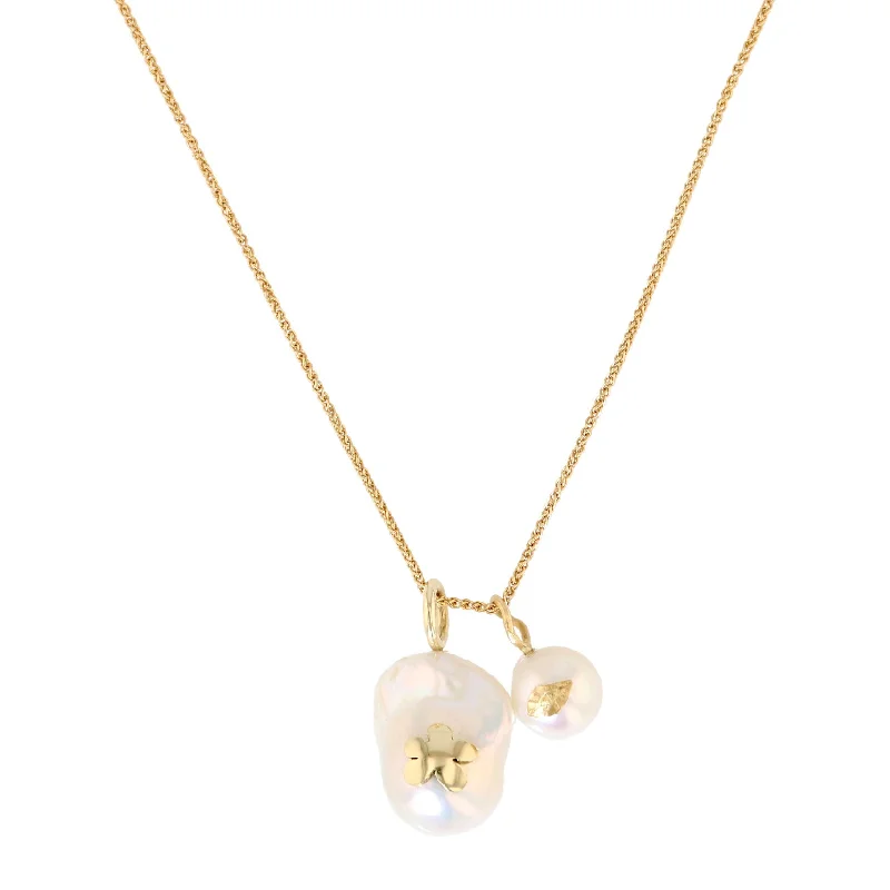 Affordable Luxury Jewelry For Every Occasion Baroque & Freshwater 14K & 18K Necklace w. Pearls Affordable Luxury Jewelry For Every Occasion Baroque & Freshwater 14K & 18K Necklace w. Pearls