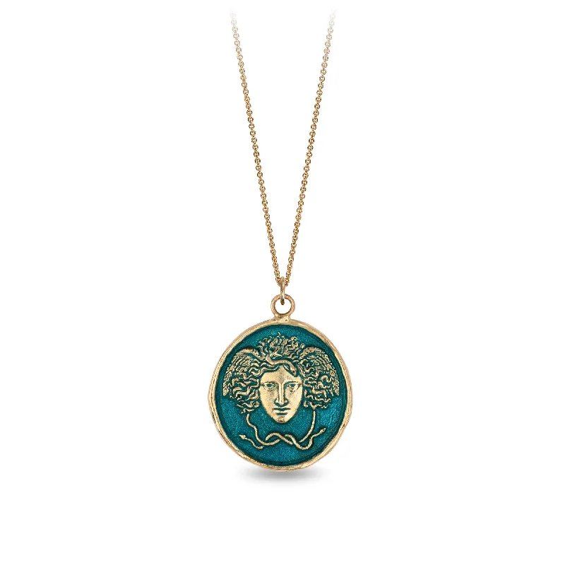 Dazzle With Discounts – Shop Jewelry On Sale Medusa 14K Gold Talisman - True Colors