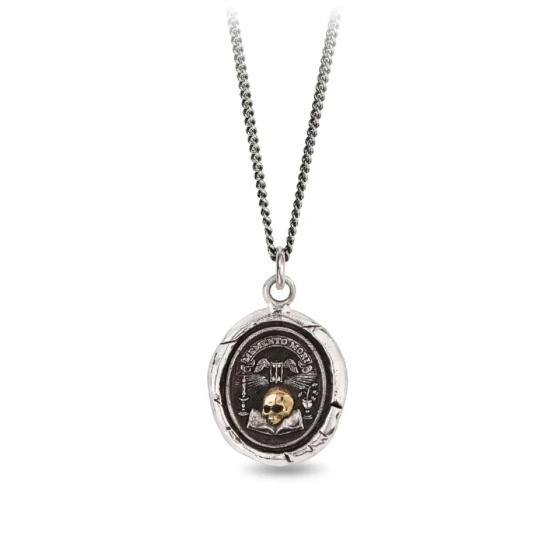 Shop Jewelry That Shines Without The High Price Memento Mori 14K Gold On Silver Talisman Shop Jewelry That Shines Without The High Price Memento Mori 14K Gold On Silver Talisman