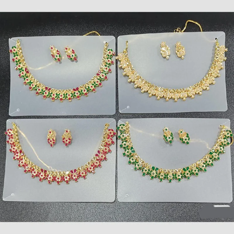 Buy More, Save More – Special Jewelry Discounts Rani Sati Jewels Gold Plated Austrian Stone Necklace Set Buy More, Save More – Special Jewelry Discounts Rani Sati Jewels Gold Plated Austrian Stone Necklace Set