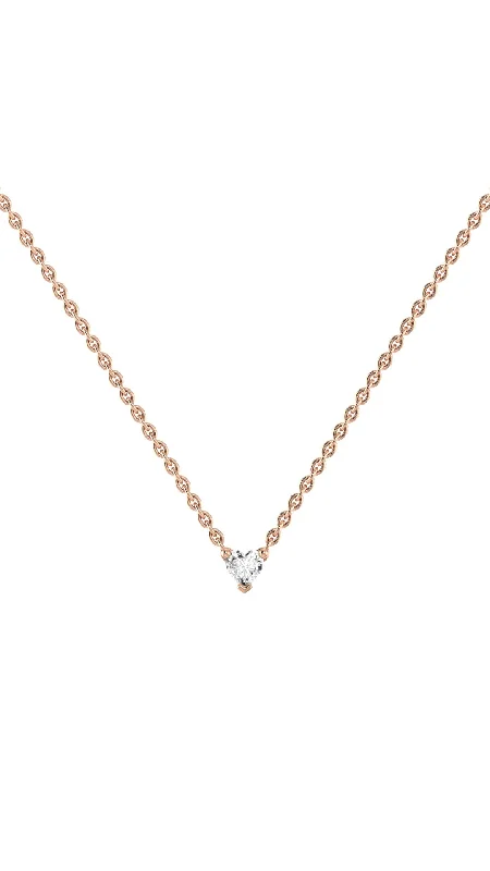 Unmissable Discounts On Timeless Jewelry Pieces Heart 18K Rosegold Necklace w. Lab-grown Diamond Unmissable Discounts On Timeless Jewelry Pieces Heart 18K Rosegold Necklace w. Lab-grown Diamond