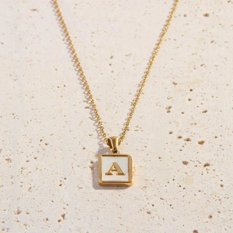 Jewelry Sale Bonanza – Grab Your Sparkle Now Shell Letter Necklaces