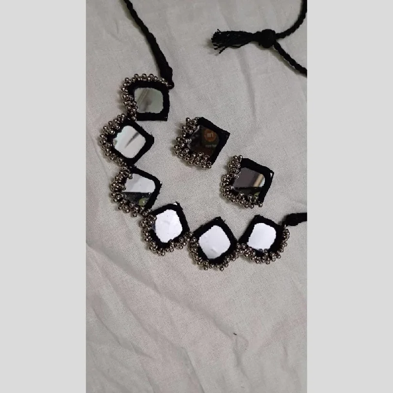 Limited-Time Offer On Elegant Jewelry Pieces Shrijicreation Oxidised Plated Handmade Ghungroo Mirror Necklace Set Limited-Time Offer On Elegant Jewelry Pieces Shrijicreation Oxidised Plated Handmade Ghungroo Mirror Necklace Set