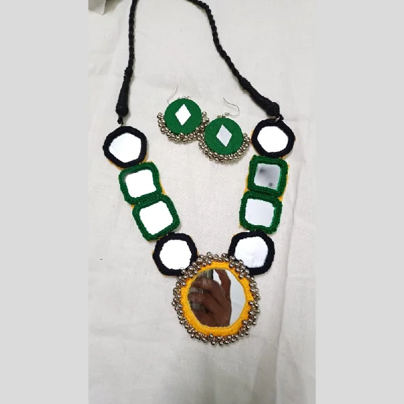 Affordable Glamour – Premium Jewelry At Special Prices Shrijicreation Oxidised Plated Handmade Ghungroo Mirror Necklace Set Affordable Glamour – Premium Jewelry At Special Prices Shrijicreation Oxidised Plated Handmade Ghungroo Mirror Necklace Set