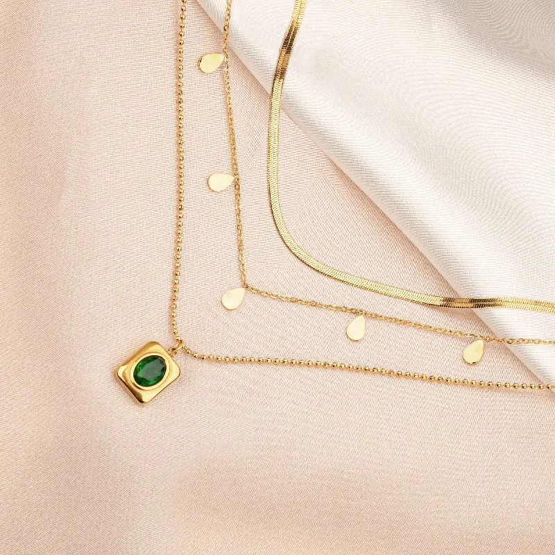 Affordable Luxury Jewelry For Every Occasion Stone Pendant Necklace Set