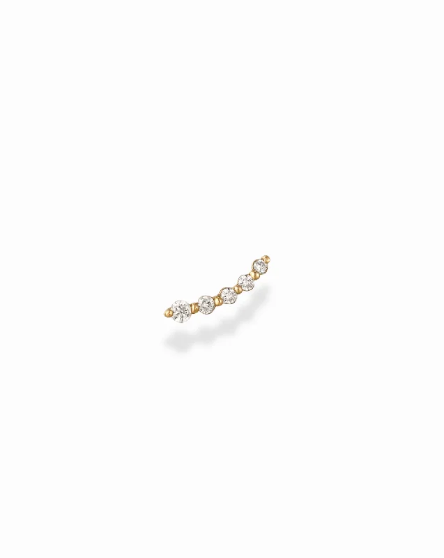 Stunning Jewelry Pieces At The Lowest Prices Ever 14k Diamond Curve Stud