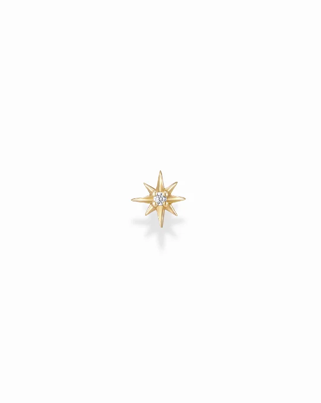 Clearance Sale On High-End Jewelry Collections 14k Diamond North Star Stud