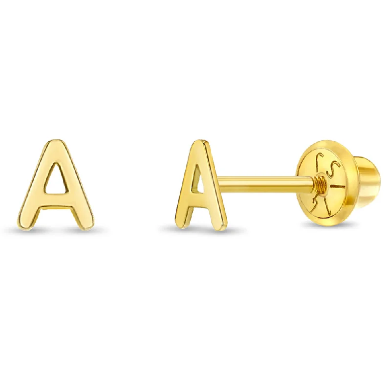 Luxury Jewelry Sale – Elegant Styles At Unbeatable Prices 14k Gold Itsy Bitsy Initial Letter Toddler / Kids / Girls Earrings Safety Screw Back Luxury Jewelry Sale – Elegant Styles At Unbeatable Prices 14k Gold Itsy Bitsy Initial Letter Toddler / Kids / Girls Earrings Safety Screw Back