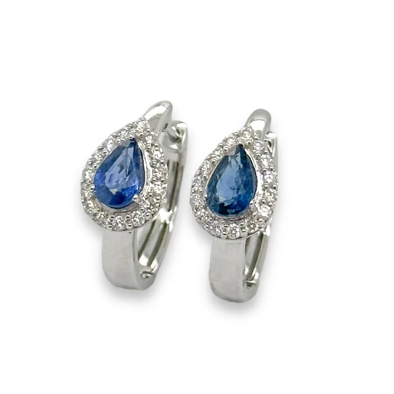Special Jewelry Deals – Upgrade Your Collection 14K W Gold 0.25cttw G-H/SI1 Diamond and 1.06cttw Sapphire Earrings Special Jewelry Deals – Upgrade Your Collection 14K W Gold 0.25cttw G-H/SI1 Diamond and 1.06cttw Sapphire Earrings