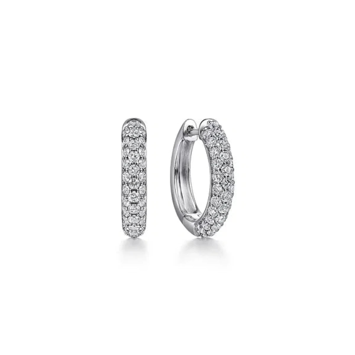 Timeless Jewelry Styles At Wallet-Friendly Prices 14K W Gold 0.75cttw Pave Diamond Huggie Earrings Timeless Jewelry Styles At Wallet-Friendly Prices 14K W Gold 0.75cttw Pave Diamond Huggie Earrings