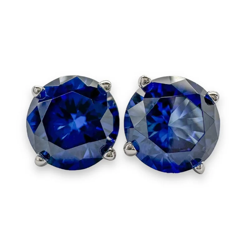 Elegant Jewelry Styles At Budget-Friendly Prices 14K W Gold 1.78cttw 6mm Lab-Created Sapphire Earrings Elegant Jewelry Styles At Budget-Friendly Prices 14K W Gold 1.78cttw 6mm Lab-Created Sapphire Earrings