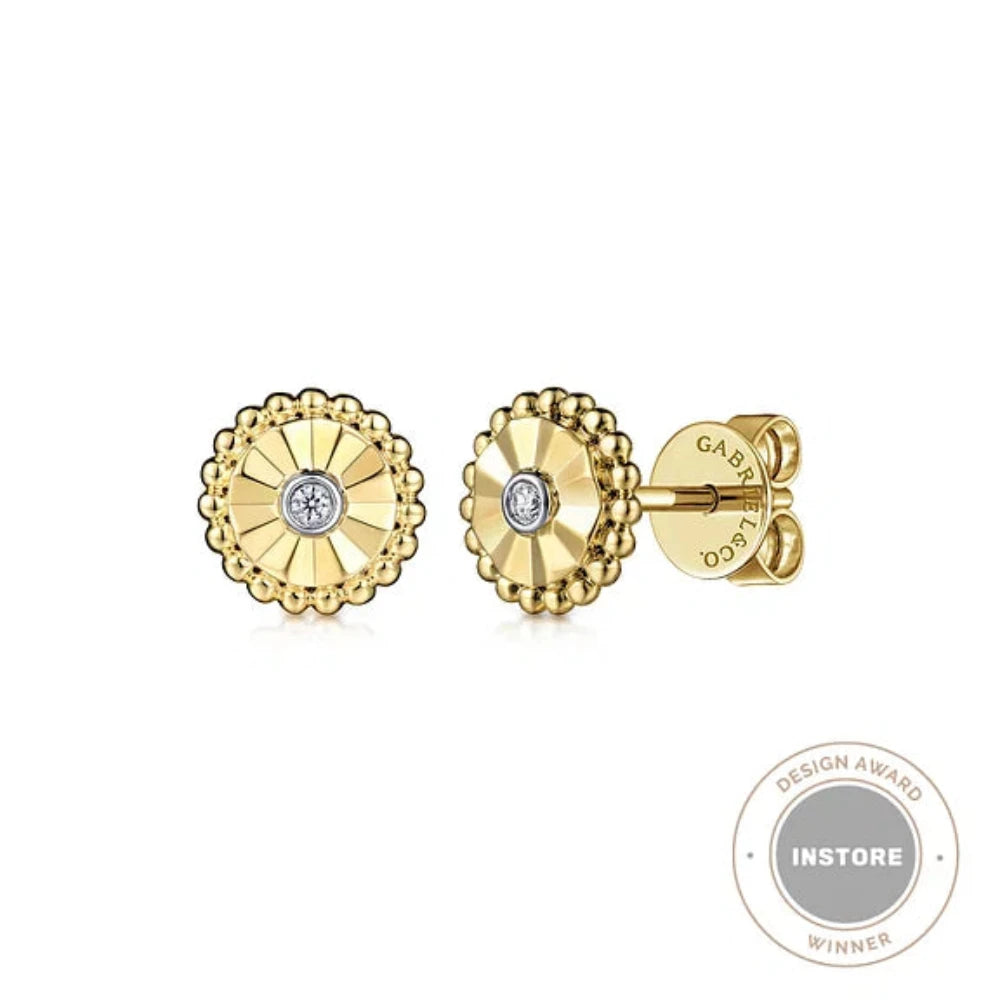 Premium Diamond Jewelry At Once-In-A-Lifetime Discounts 14K Y Gold 0.02ctw Dia Cut Beaded Frame Diamond Earrings Premium Diamond Jewelry At Once-In-A-Lifetime Discounts 14K Y Gold 0.02ctw Dia Cut Beaded Frame Diamond Earrings