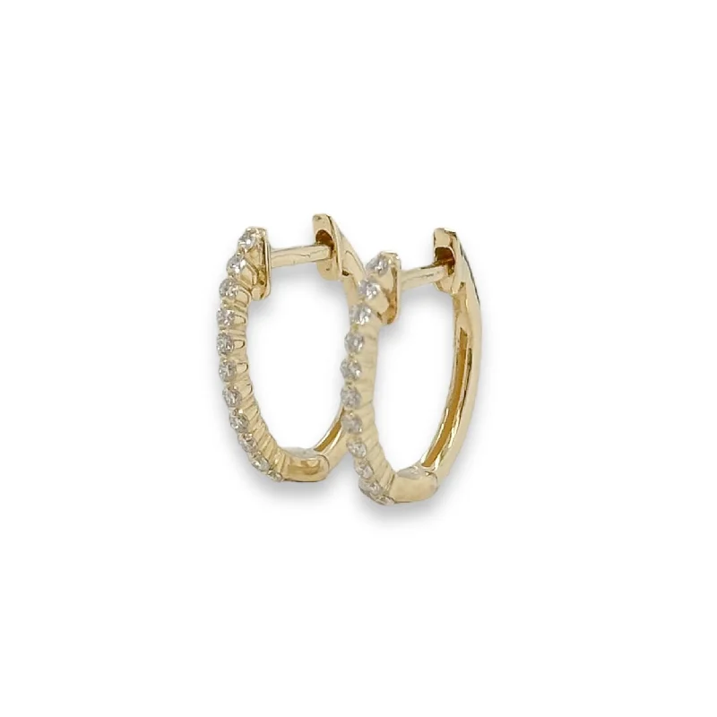 Special Jewelry Deals – Upgrade Your Collection 14K Y Gold 0.17ctw Diamond Hoop Earrings Special Jewelry Deals – Upgrade Your Collection 14K Y Gold 0.17ctw Diamond Hoop Earrings