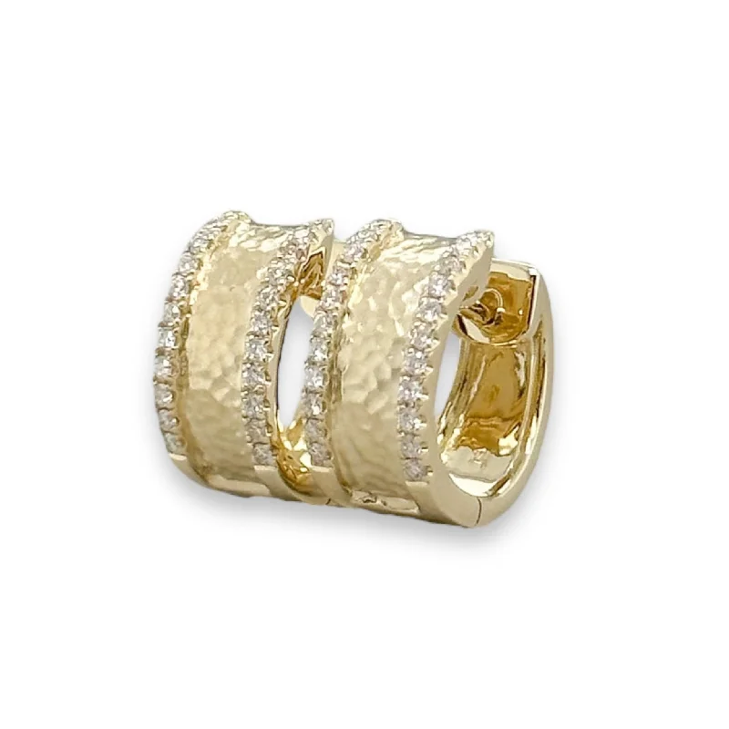 Grab Stylish Jewelry Before The Sale Ends 14K Y Gold 0.23cttw Diamond Huggie Hoop Earrings Grab Stylish Jewelry Before The Sale Ends 14K Y Gold 0.23cttw Diamond Huggie Hoop Earrings