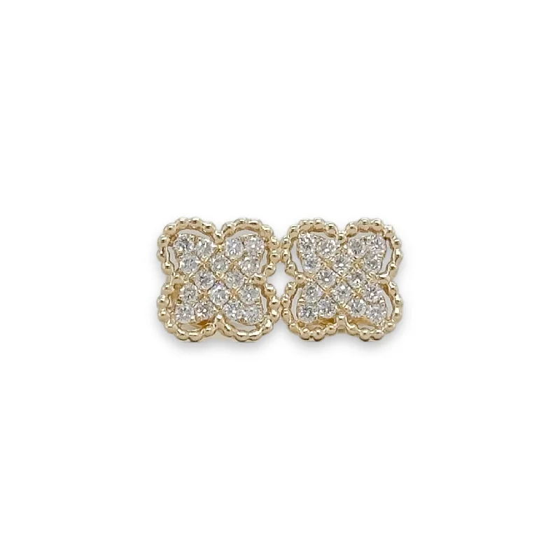 Luxury Jewelry Clearance – Shop Premium Styles Now 14K Y Gold 0.28ctw Diamond Clover Earrings Luxury Jewelry Clearance – Shop Premium Styles Now 14K Y Gold 0.28ctw Diamond Clover Earrings