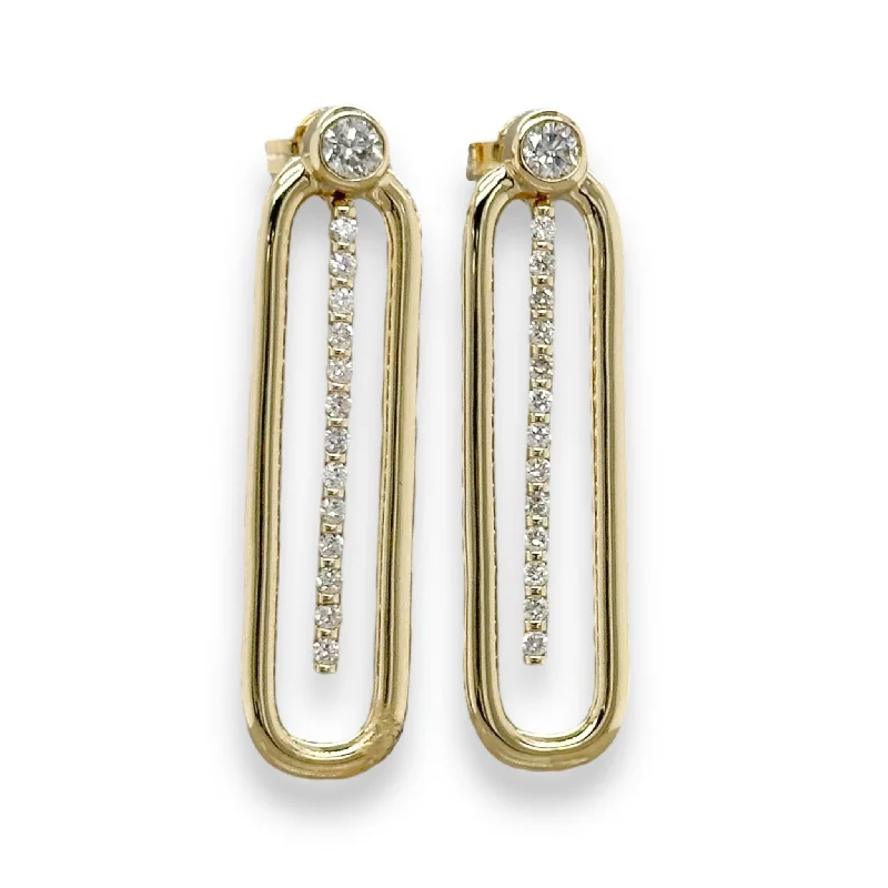 Exclusive Jewelry Offers – Sparkle For Less 14K Y Gold 0.43cttw H/I1 Diamond Paperclip Earrings Exclusive Jewelry Offers – Sparkle For Less 14K Y Gold 0.43cttw H/I1 Diamond Paperclip Earrings