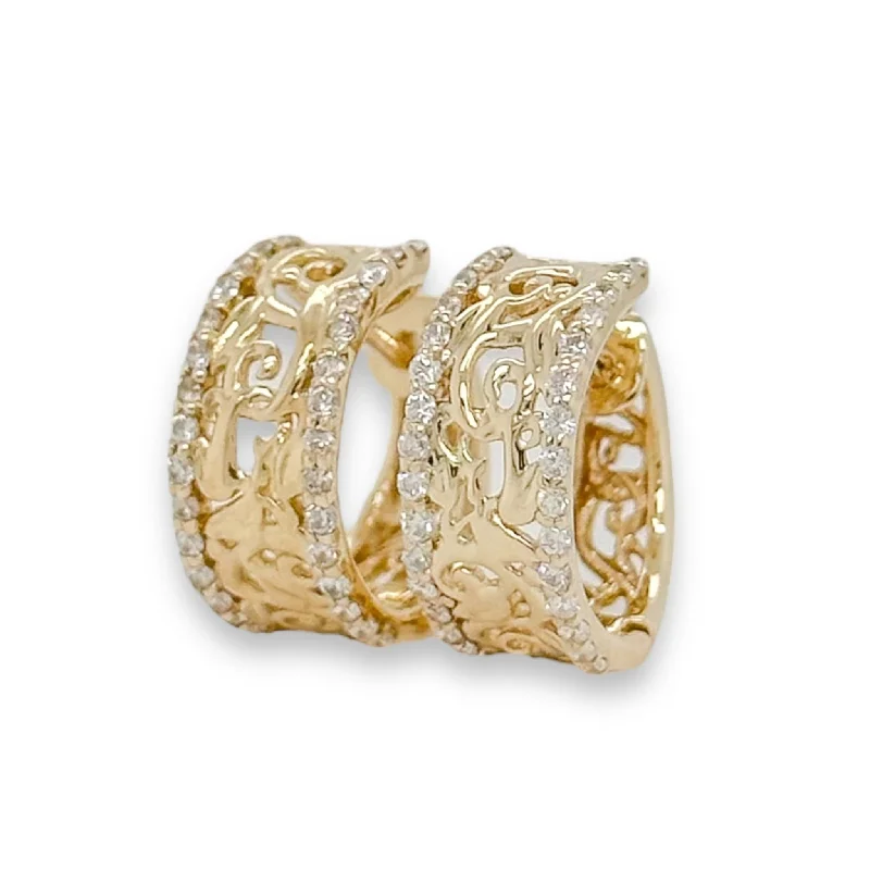 The Perfect Jewelry Piece At The Perfect Price 14K Y Gold 0.50cttw Diamond Huggie Earrings The Perfect Jewelry Piece At The Perfect Price 14K Y Gold 0.50cttw Diamond Huggie Earrings
