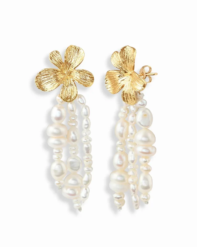 Luxury Meets Affordability – Jewelry Sale Now Live Matilda Pearl Floral Earrings