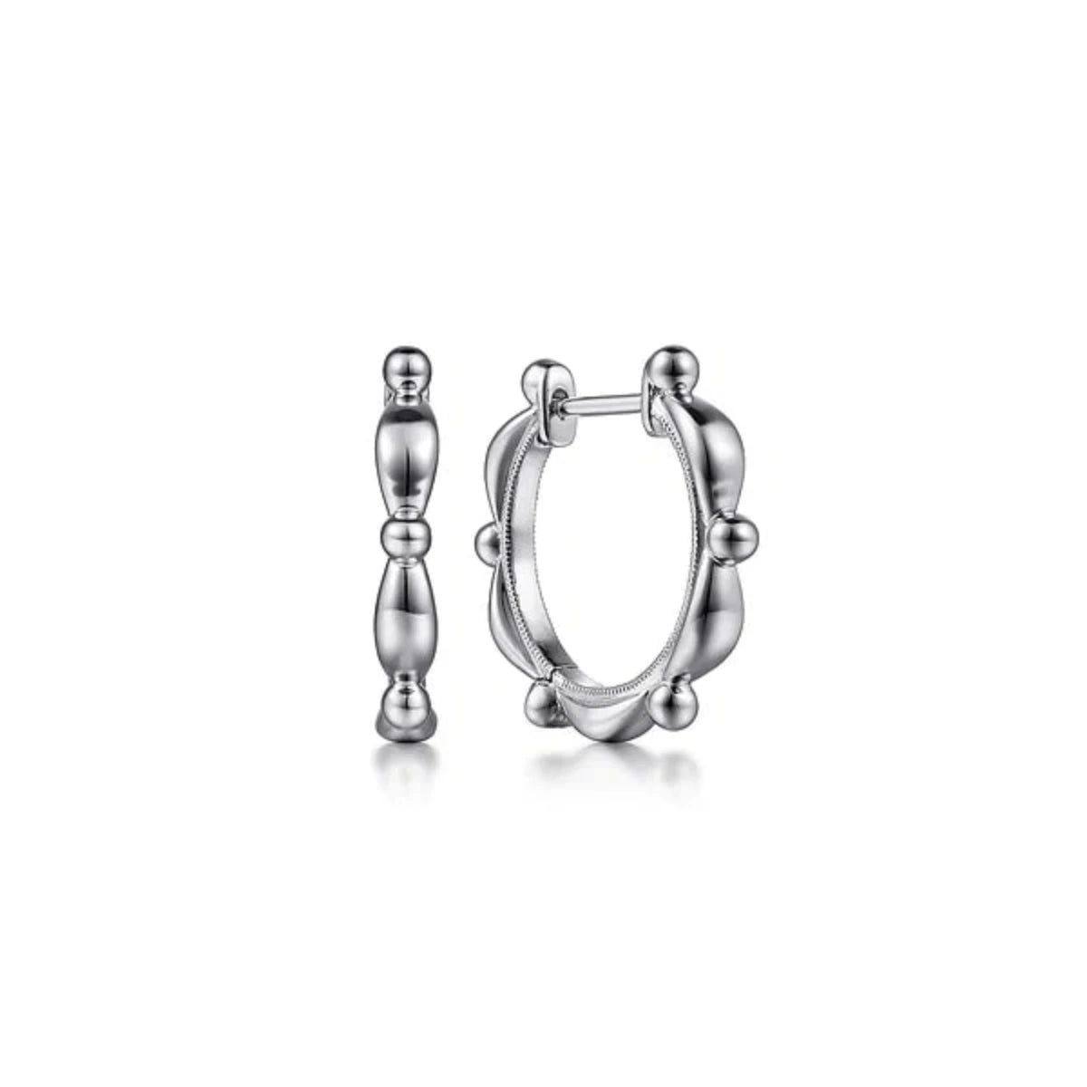 Flash Sale On Exquisite Jewelry – Don't Miss Out SS 18mm Bead Huggie Earrings