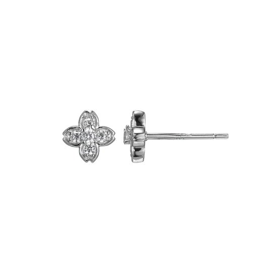 Personalized Jewelry Sale – Unique Pieces At Great Prices SS CZ Small Flower Earrings