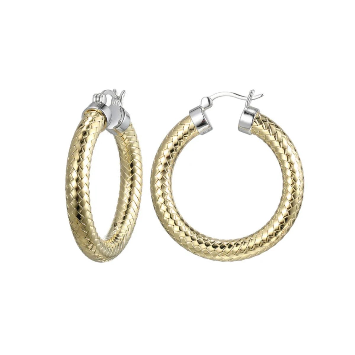 Holiday Jewelry Sale – Perfect Gifts At The Best Prices YGP Sterling 35MM/5MM Mesh Hoop Earring Holiday Jewelry Sale – Perfect Gifts At The Best Prices YGP Sterling 35MM/5MM Mesh Hoop Earring