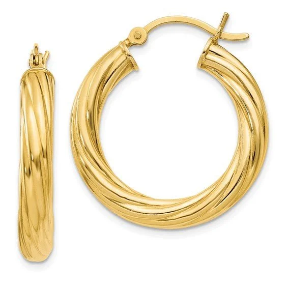 Flash Sale On Exquisite Jewelry – Don't Miss Out YGP Sterling 4x55mm Round Twisted Hoop Earrings Flash Sale On Exquisite Jewelry – Don't Miss Out YGP Sterling 4x55mm Round Twisted Hoop Earrings