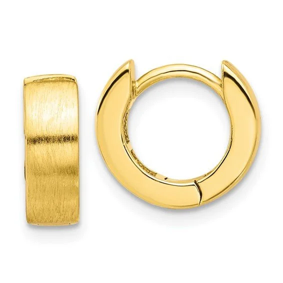 Special Offers On Handcrafted And Designer Jewelry YGP Sterling Brushed 4x13mm Hinged Huggie Hoop Earrings Special Offers On Handcrafted And Designer Jewelry YGP Sterling Brushed 4x13mm Hinged Huggie Hoop Earrings