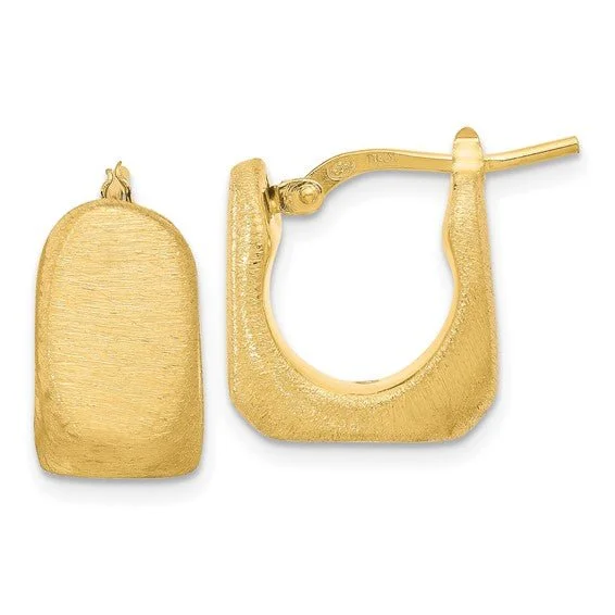 Buy More, Save More On Stunning Jewelry Pieces YGP Sterling Brushed Finish Huggie Earrings Buy More, Save More On Stunning Jewelry Pieces YGP Sterling Brushed Finish Huggie Earrings
