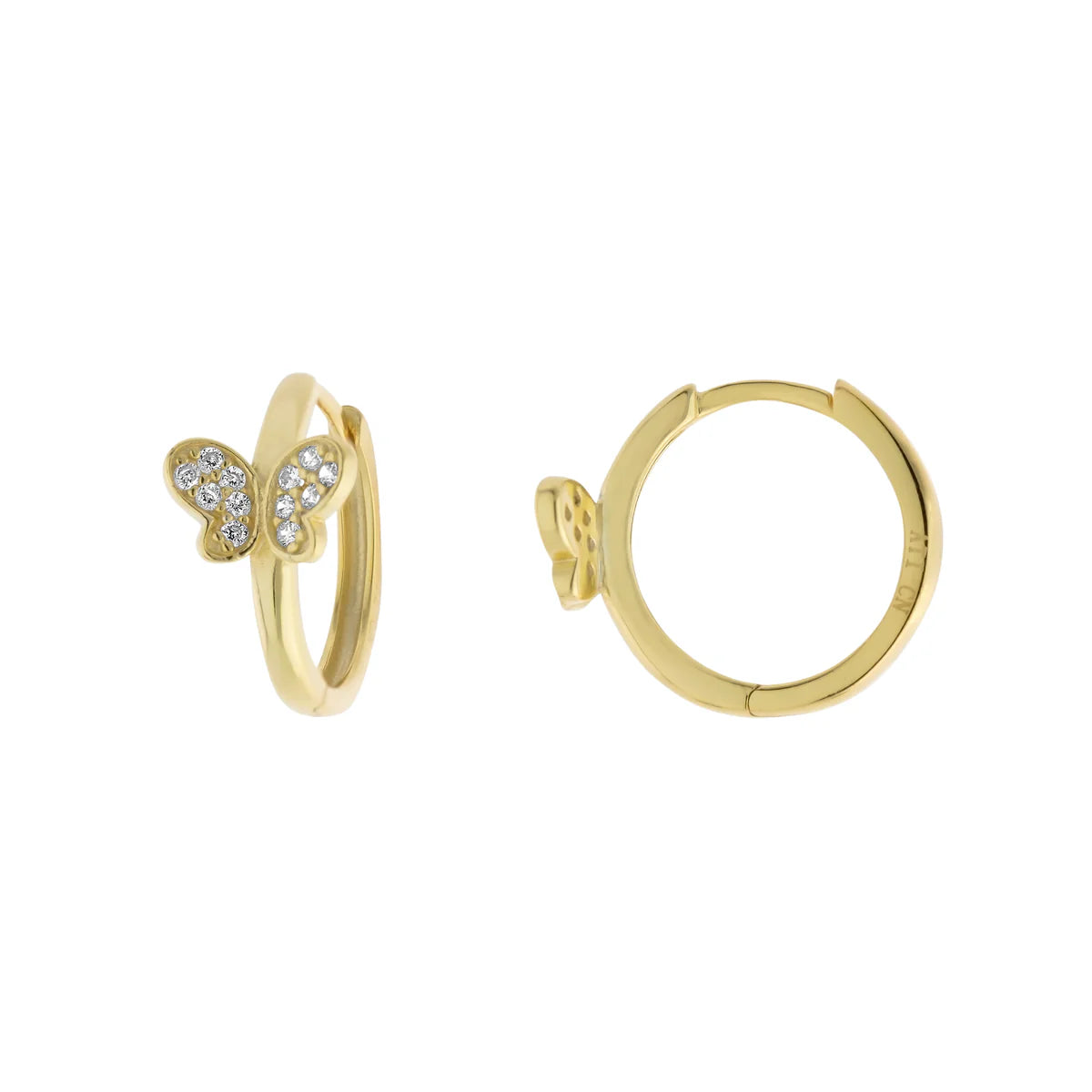 Your Dream Jewelry At Dream Prices – Shop Now YGP Sterling CZ Butterfly Huggy Earrings Your Dream Jewelry At Dream Prices – Shop Now YGP Sterling CZ Butterfly Huggy Earrings